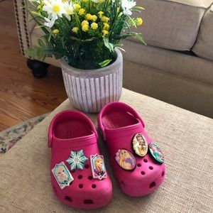 Crocs hot pink toddler